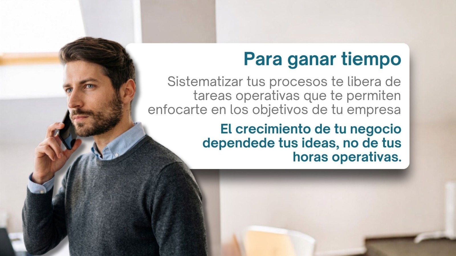 Para ganar tiempo